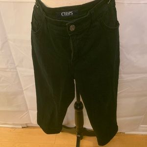Chaps Capri black jeans. Size 8.